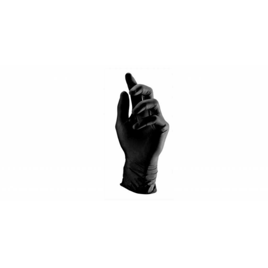 F_035_100M-eco-hygiene-disposable-nitrile-gloves-black-size-m-100-pcs-safety-disinfection Medium black nitrile gloves - (100 pc.) - Image 1
