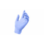 Medium blue nitrile gloves - (100 pc.)