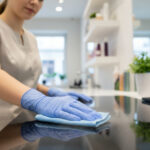 Medium blue nitrile gloves - (100 pc.) - Image 2