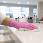 Medium pink nitrile gloves - (100 pc.) - Image 2