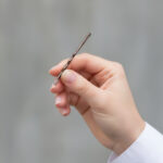 Waved ball-less gold hair grip - 6cm (100 pc.) - Image 2