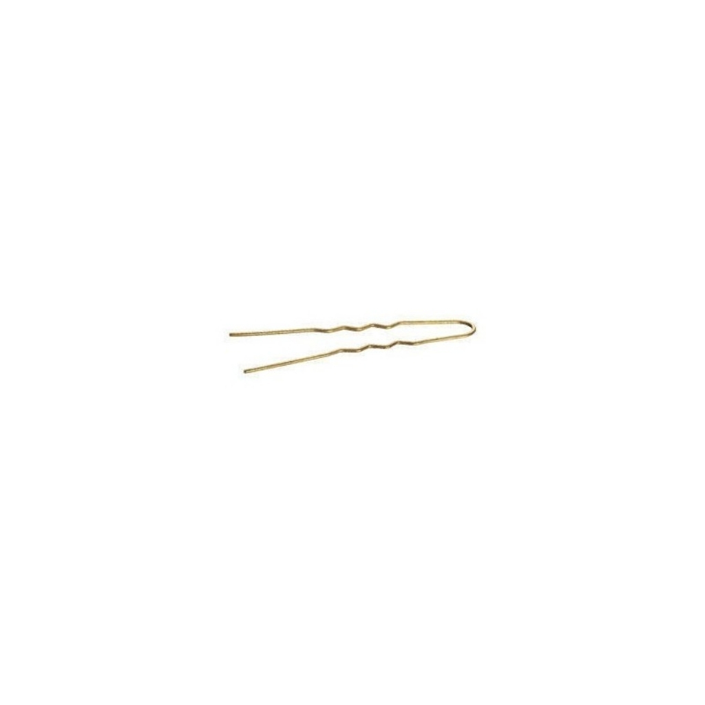 F_040_B045_20m-eco-hygiene-wavy-hairpin-45-mm-gold-20-pcs-cleanliness-hygiene Waved gold hair pin - 45mm (20 pc.) - Image 1