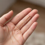 Waved gold hair pin - 45mm (20 pc.) - Image 3