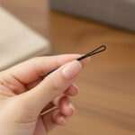 Straight ball-less black hair grip - 4cm (100 pc.) - Image 2