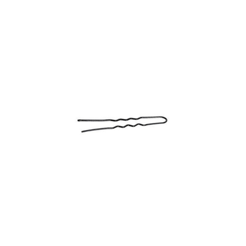 F_040_KATB245_20-eco-hygiene-wavy-hairpin-45-mm-black-20-pcs-cleanliness-safety Waved black hair pin - 45mm (20 pc.) - Image 1