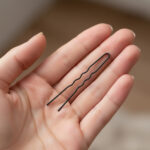 Waved black hair pin 65mm (20 pc.) - Image 2