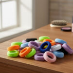 Worm-like colored hair tie - Mix (50 pc.) - Image 2