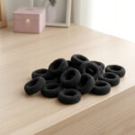 Black hair tie (50 pc.) - Image 2