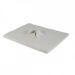 Black disposable nonwoven "X" massage headrest cover - (100 pc.)