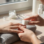 White sponge nail polishing block - (5 pc.) - Image 2