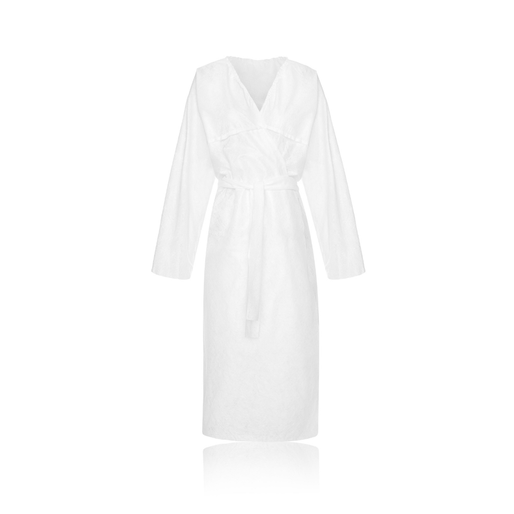 eco-hygiene-bathrobes-disposable-nonwoven-salon Disposable nonwoven kimono - (5 pc.) - Image 1
