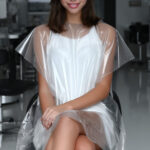 Colorless PE hairdressing cape - Economic (50 pc.) - Image 2