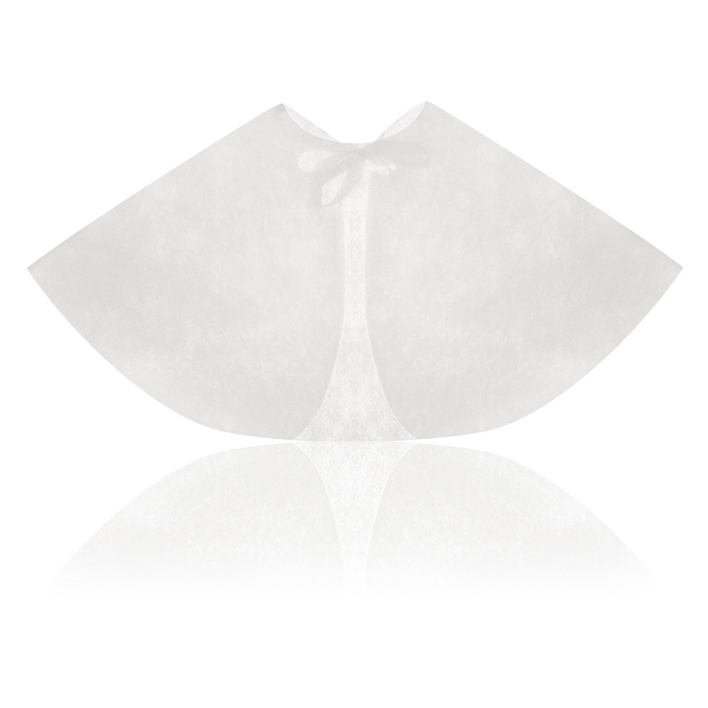 eco-hygiene-product-capes-modeling-makeup-hairdressing-salon-cosmetics Nonwoven modeling make-up and hairdressing cape (50 pc.) - Image 1