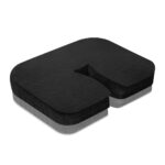Black disposable nonwoven cosmetic headrest cover - (100 pc.)