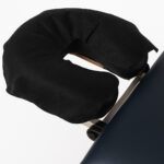 Black disposable nonwoven cosmetic headrest cover - (100 pc.) - Image 2