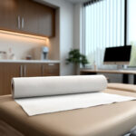 White laminated cellulose bed sheet roll- 60cm/50m - Image 2