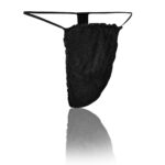 Black disposable male-strings - (1 pc.)